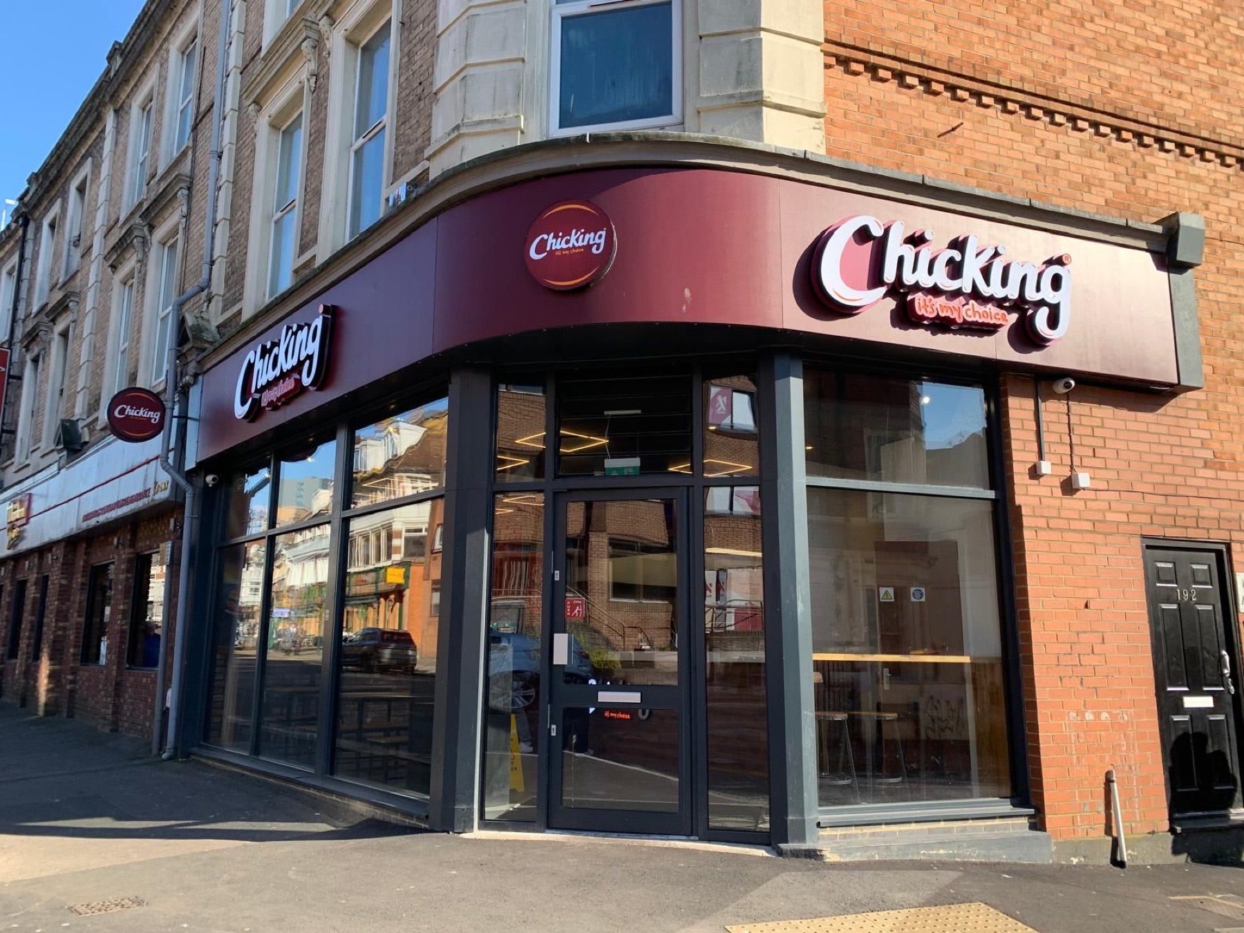 Chicking main fascia and branded signage