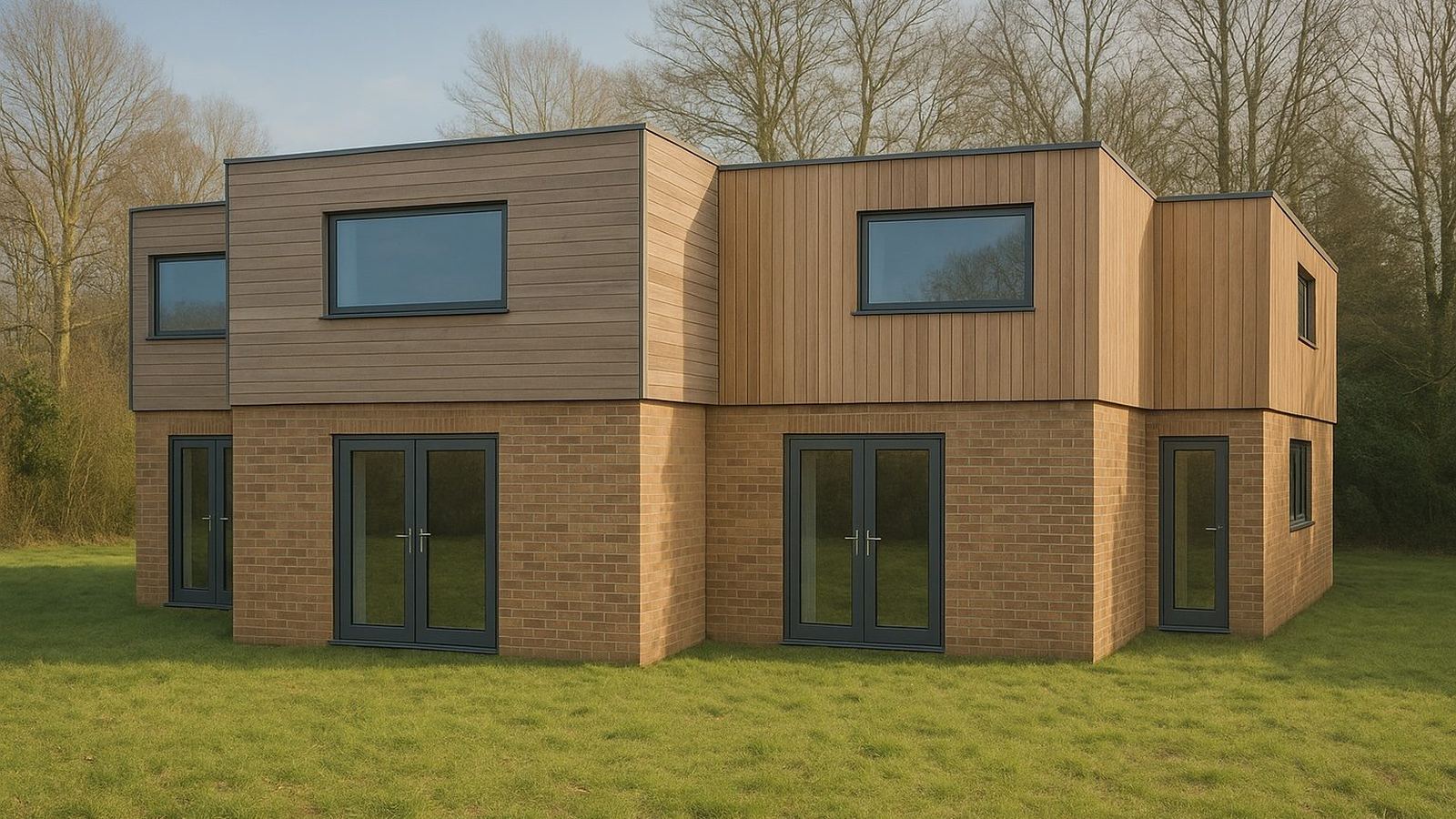 3D visual of a care home extension, Ferndown.