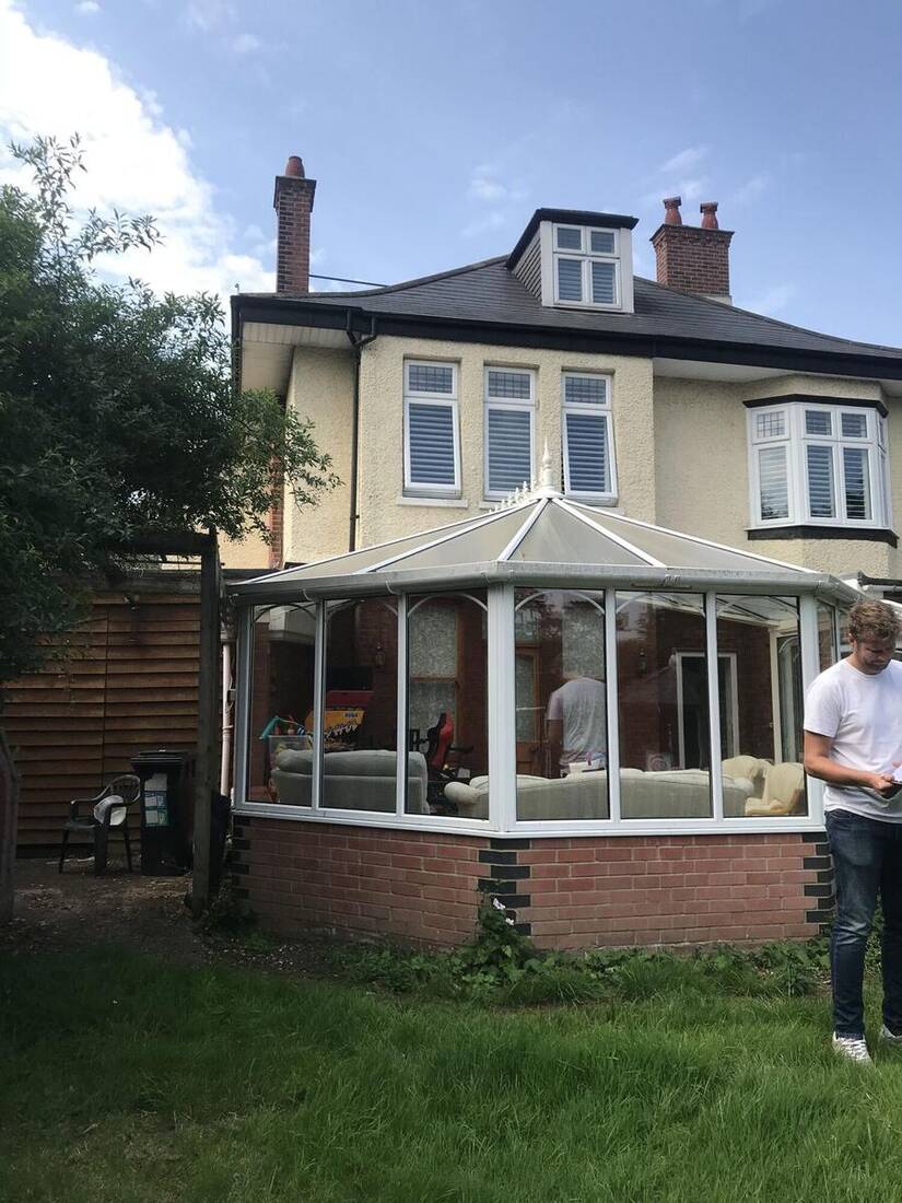 Glazed rear extension on a 1930s house