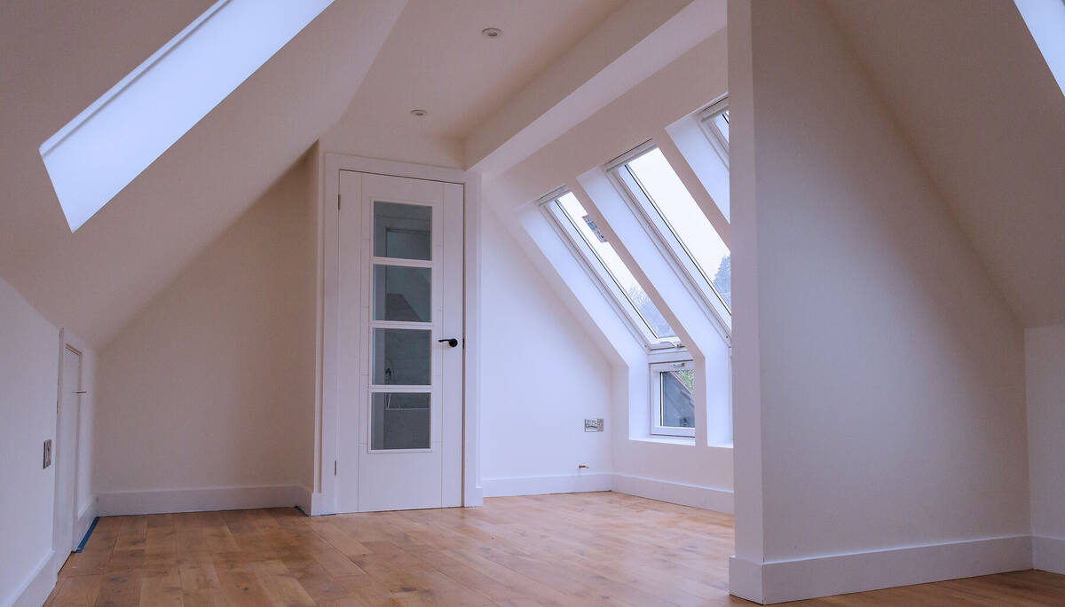 Loft room under the eaves
