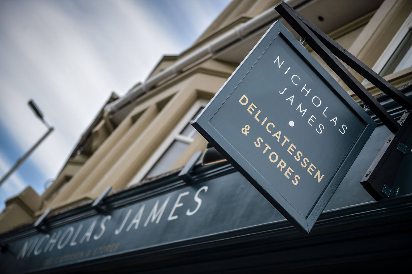 Hanging sign over the shopfront