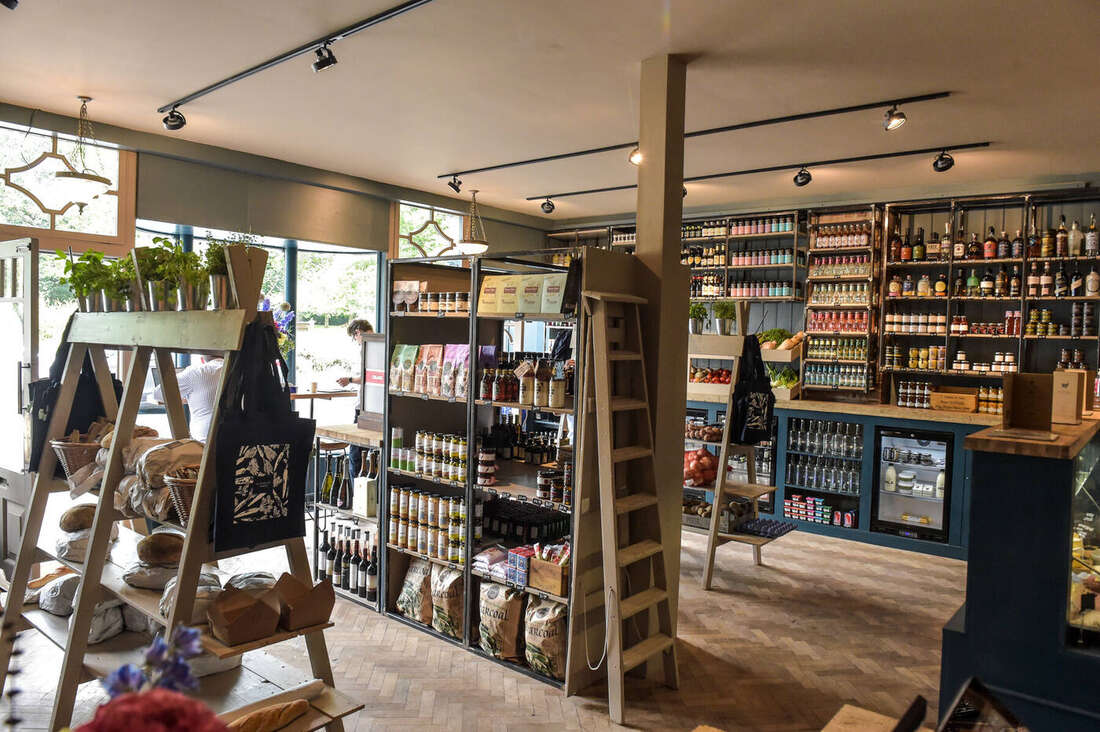 The shop floor from the entrance