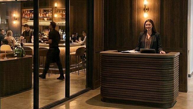 Visual of a reception space