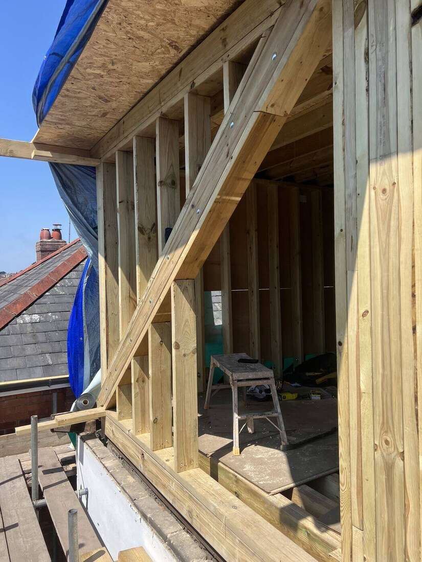 Timber frame for a new upper storey